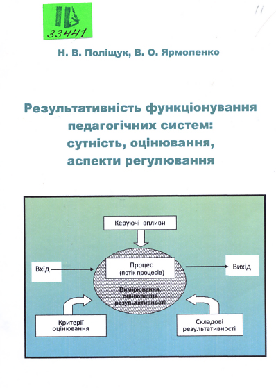 Результативність функціонування педагогічних систем: сутність, оцінювання, аспекти регулювання